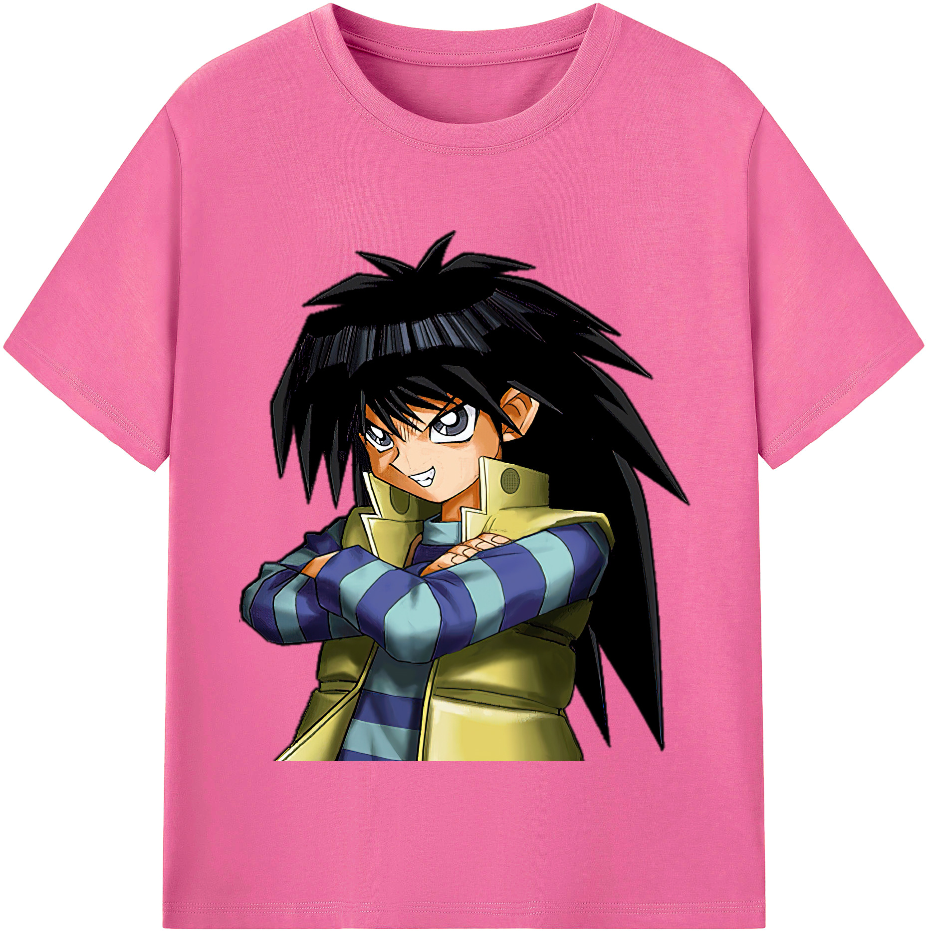 （画像用） 遊☆戯☆王 Yu-Gi-Oh! レディースカジュアルプリントTシャツ（綿100％）